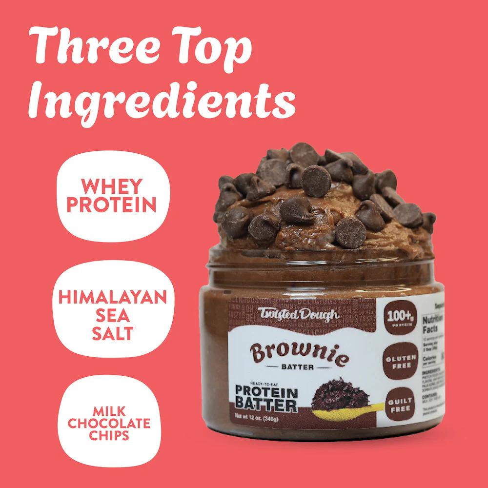 2 Pack-Brownie Batter Protein Cookie Dough - Image 3