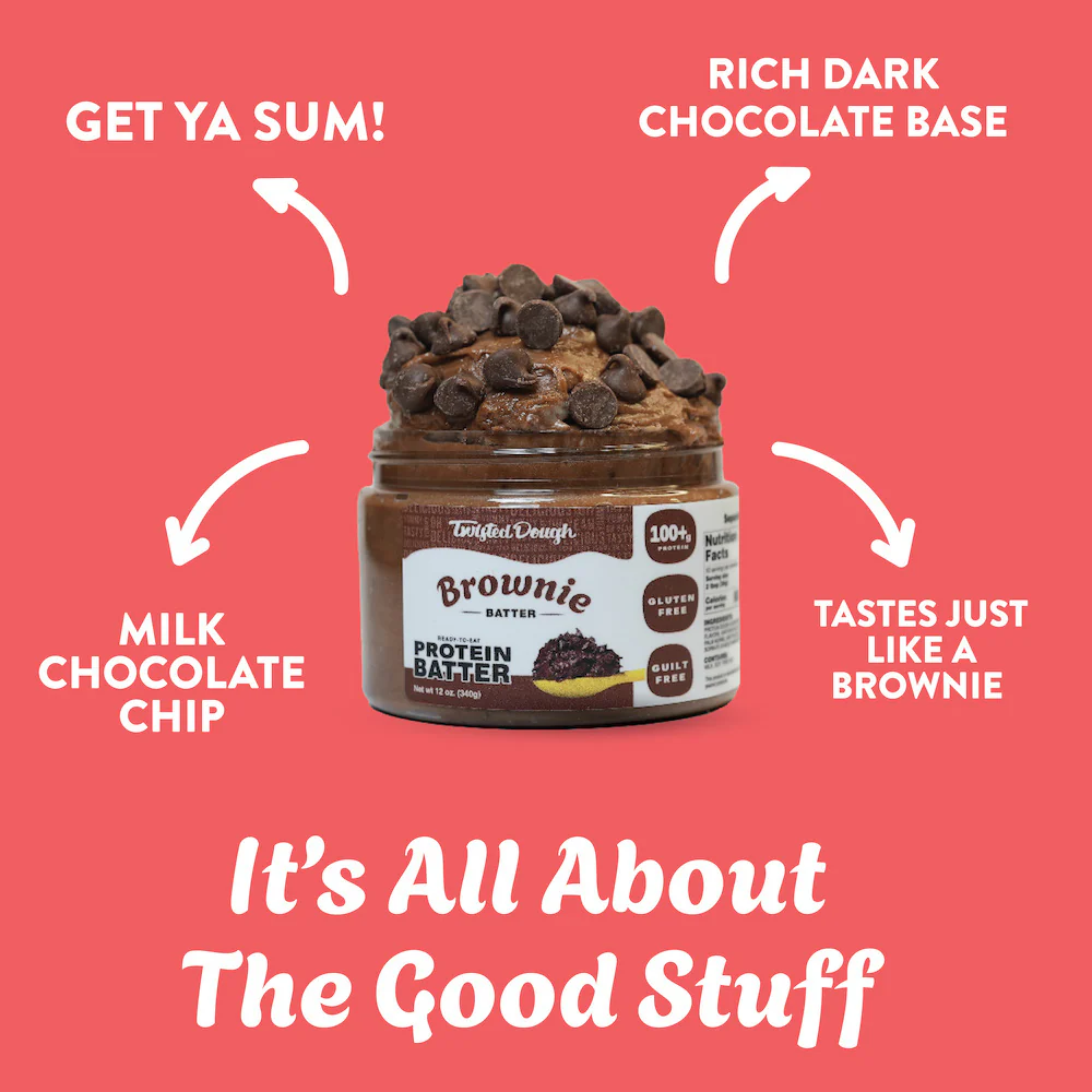 2 Pack-Brownie Batter Protein Cookie Dough - Image 4