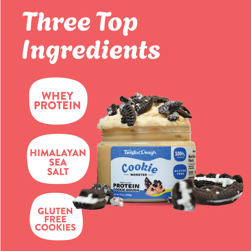 2 Pack-Cookie Monster Protein Cookie Dough - Image 3