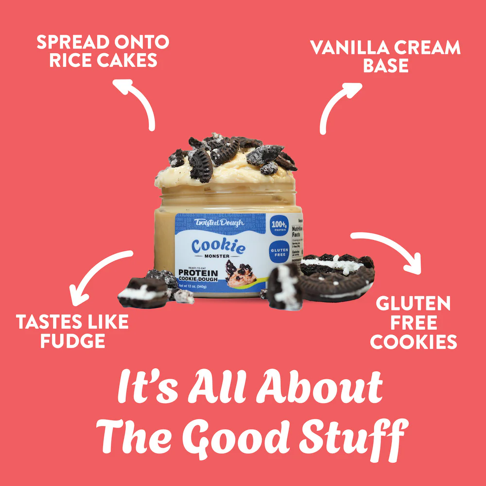 2 Pack-Cookie Monster Protein Cookie Dough - Image 4