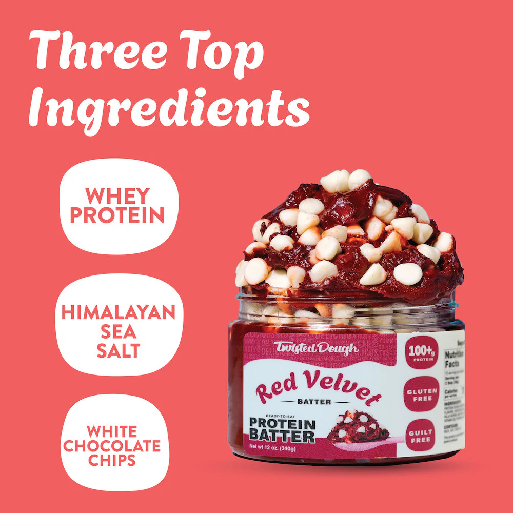 2 Pack-Red Velvet Protein Cookie Dough - Image 3