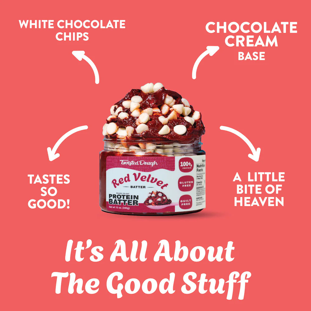 2 Pack-Red Velvet Protein Cookie Dough - Image 4