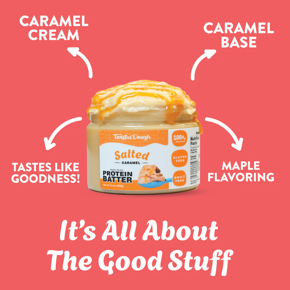 2 Pack-Salted Caramel Protein Cookie Dough - Image 4