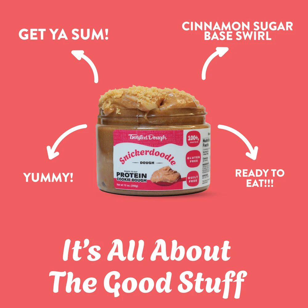 2 Pack-Snickerdoodle Protein Cookie Dough - Image 4